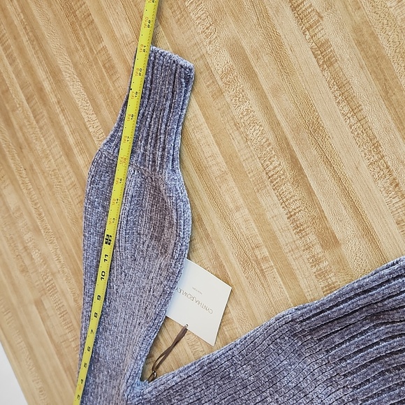 CYNTHIA ROWLEY Mock Knit Sweater, size XS - Picture 8 of 9